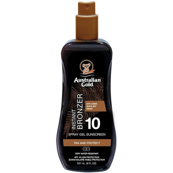 Australian Gold – Spf 10 Spray Gel Mit Bronzer 237ml