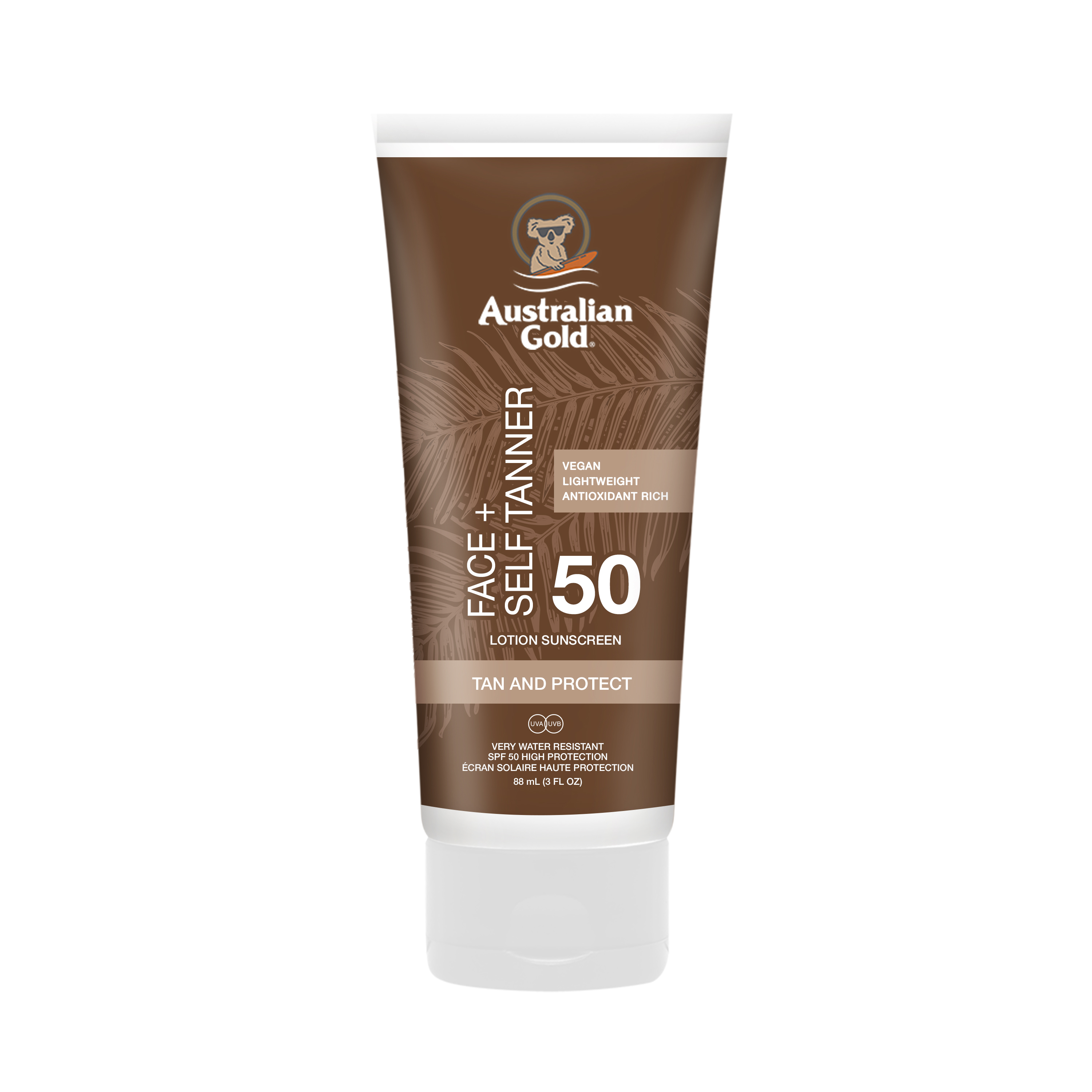Australian Gold – Spf 50 Face With Self Tanner 88ml