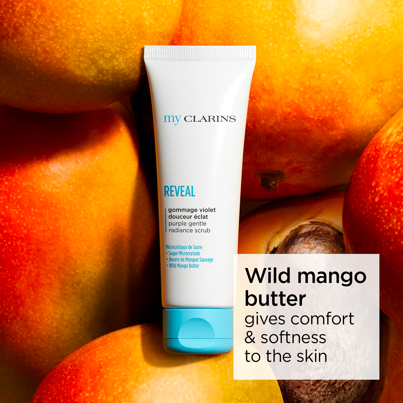 Myclarins – Reveal Purple Gentle Radiance Scrub – Sanftes Gesichtspeeling Für Strahlende Haut 50ml