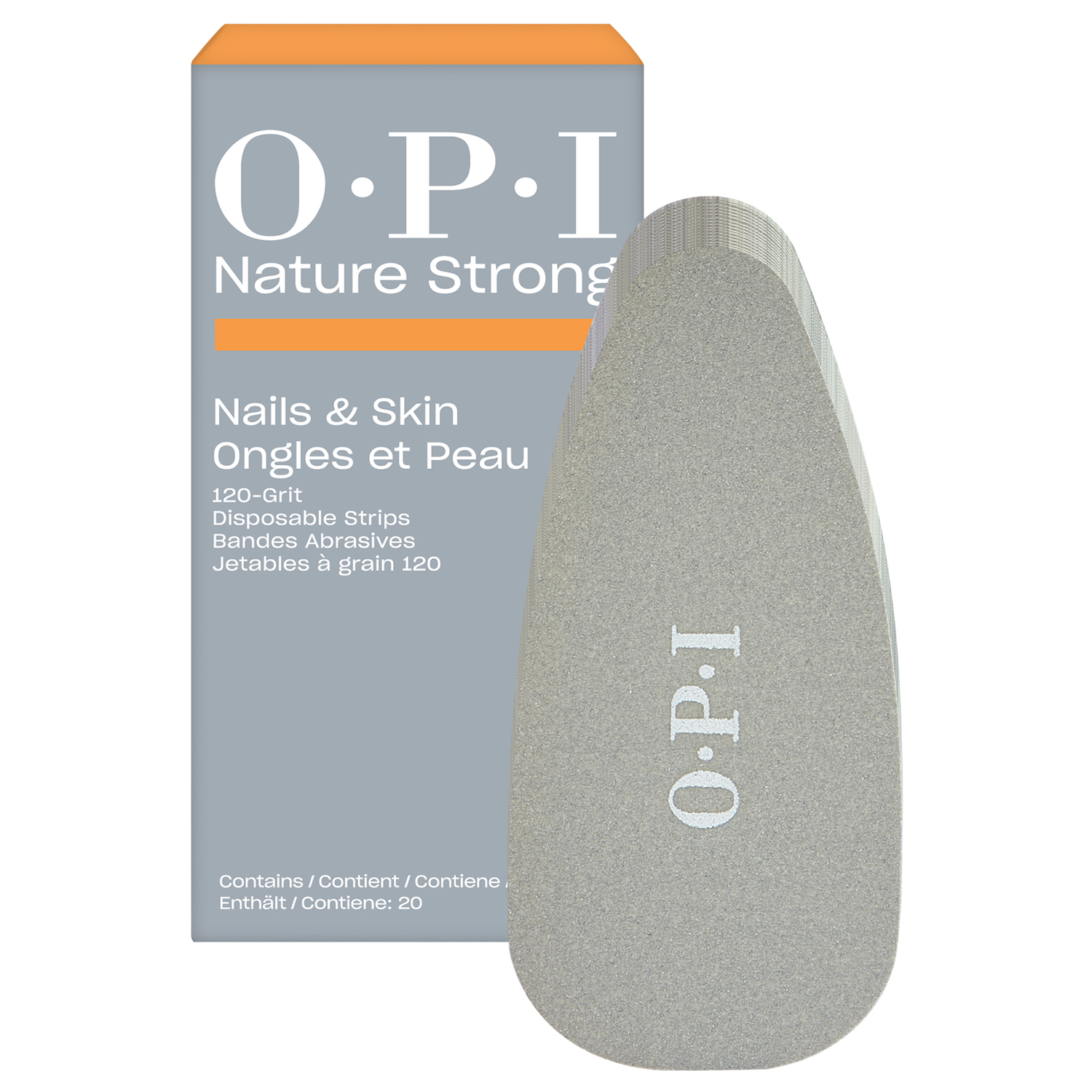 Opi Nature Strong Nails & Skin - Disposable Strips 120 Grit 20x