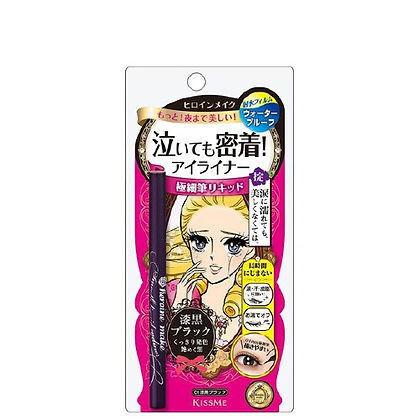 Kissme Heroine – Make Smooth Waterproof Liquid Eyeliner Jet Black 0.4ml