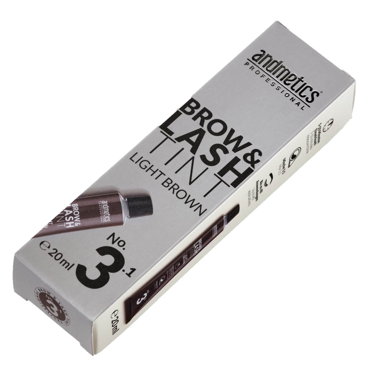 Andmetics Professional - Augenbrauen- & Wimpernfarbe Hellbraun 20ml