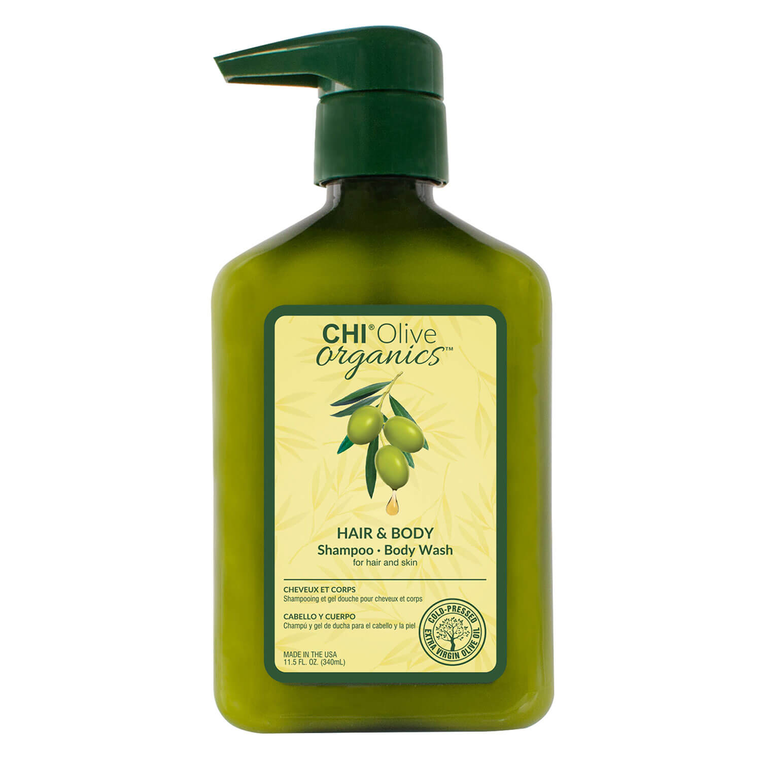 Chi Olive Organics – Hair & Body Shampoo 340ml