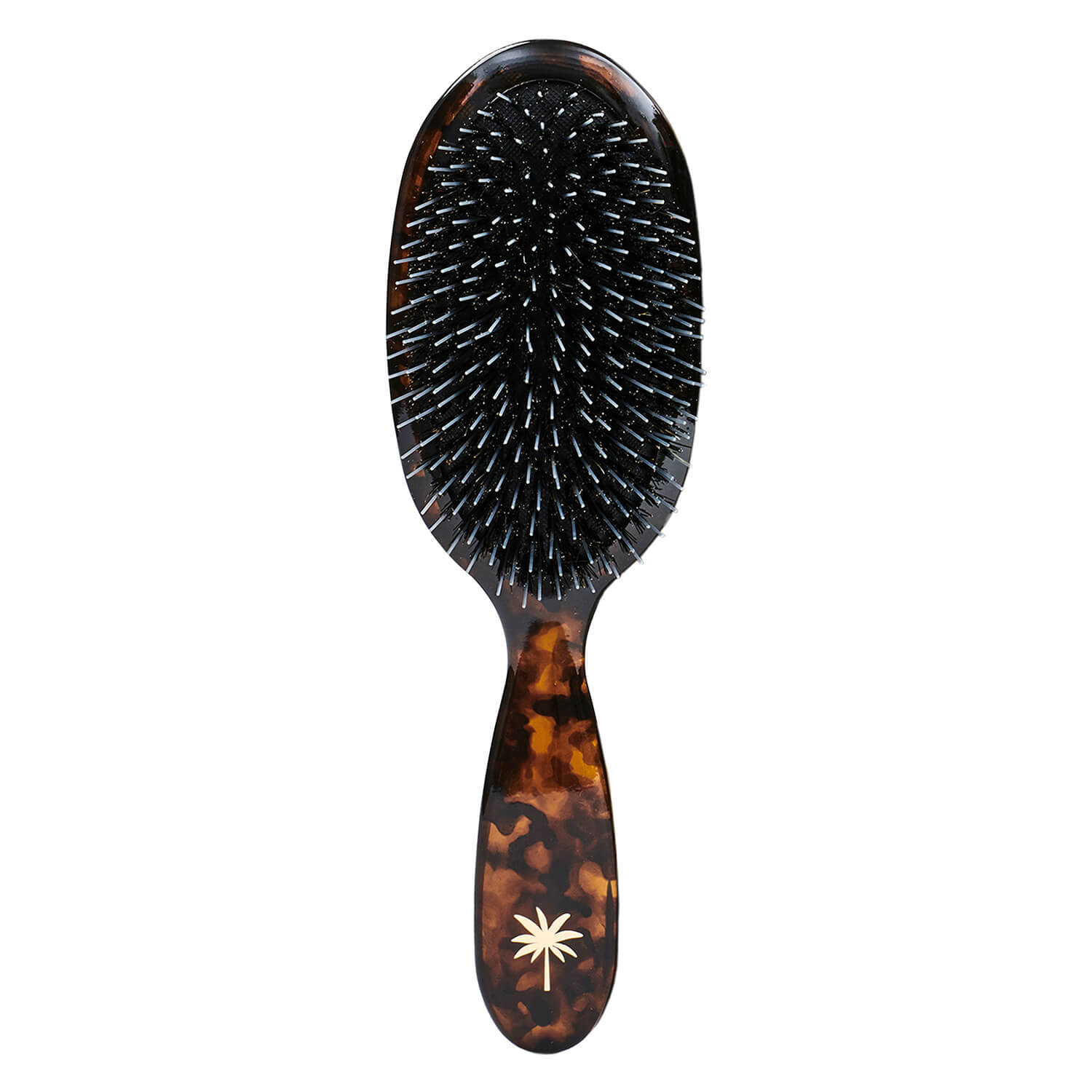 Fan Palm Hair Brush Medium Tortoise Shell
