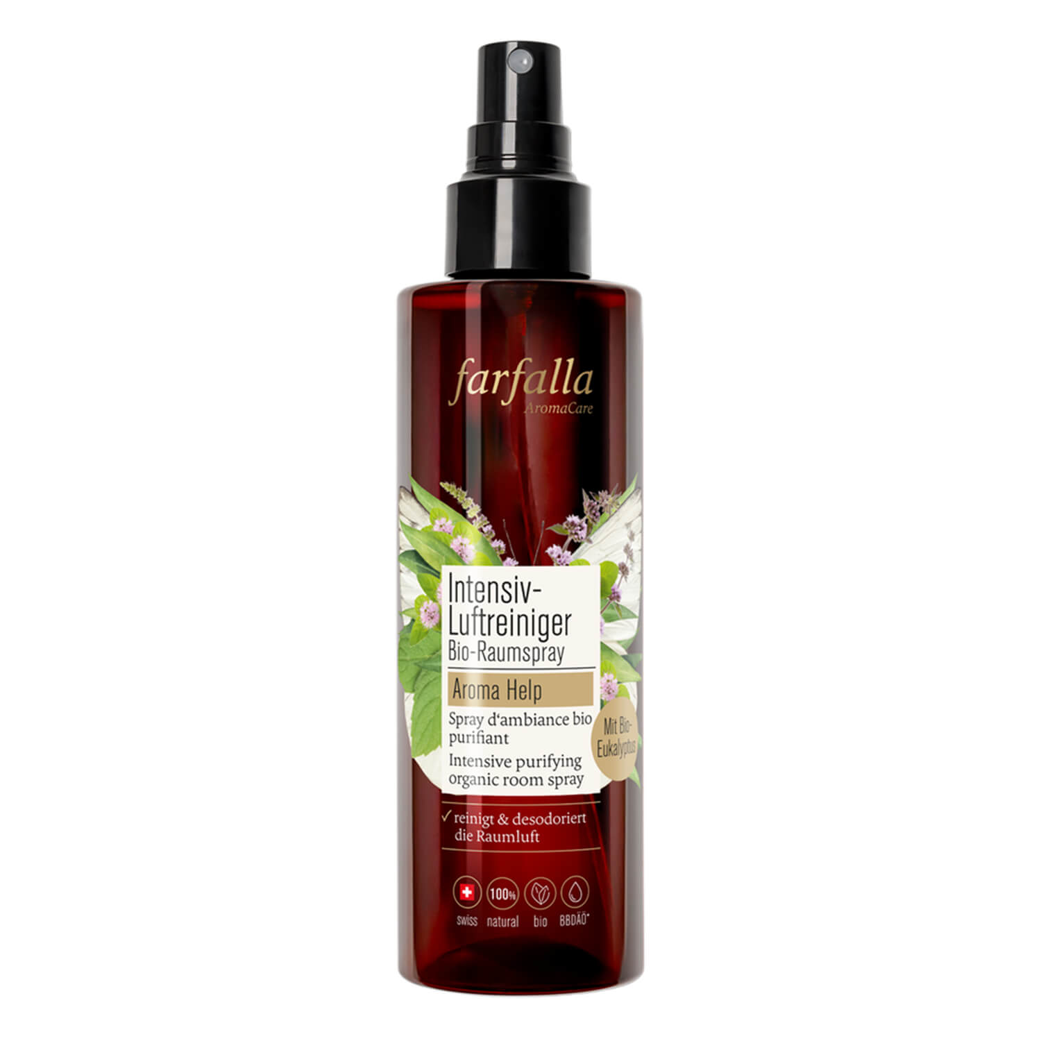 Farfalla Raumspray - Intensiv-Luftreiniger Bio-Raumspray Aroma Help 200ml