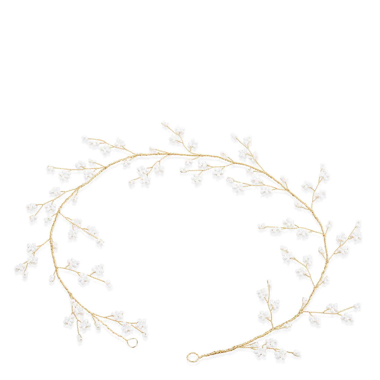 Trisa Celebride Drahtdekoration Perlenblüten Gold 1x