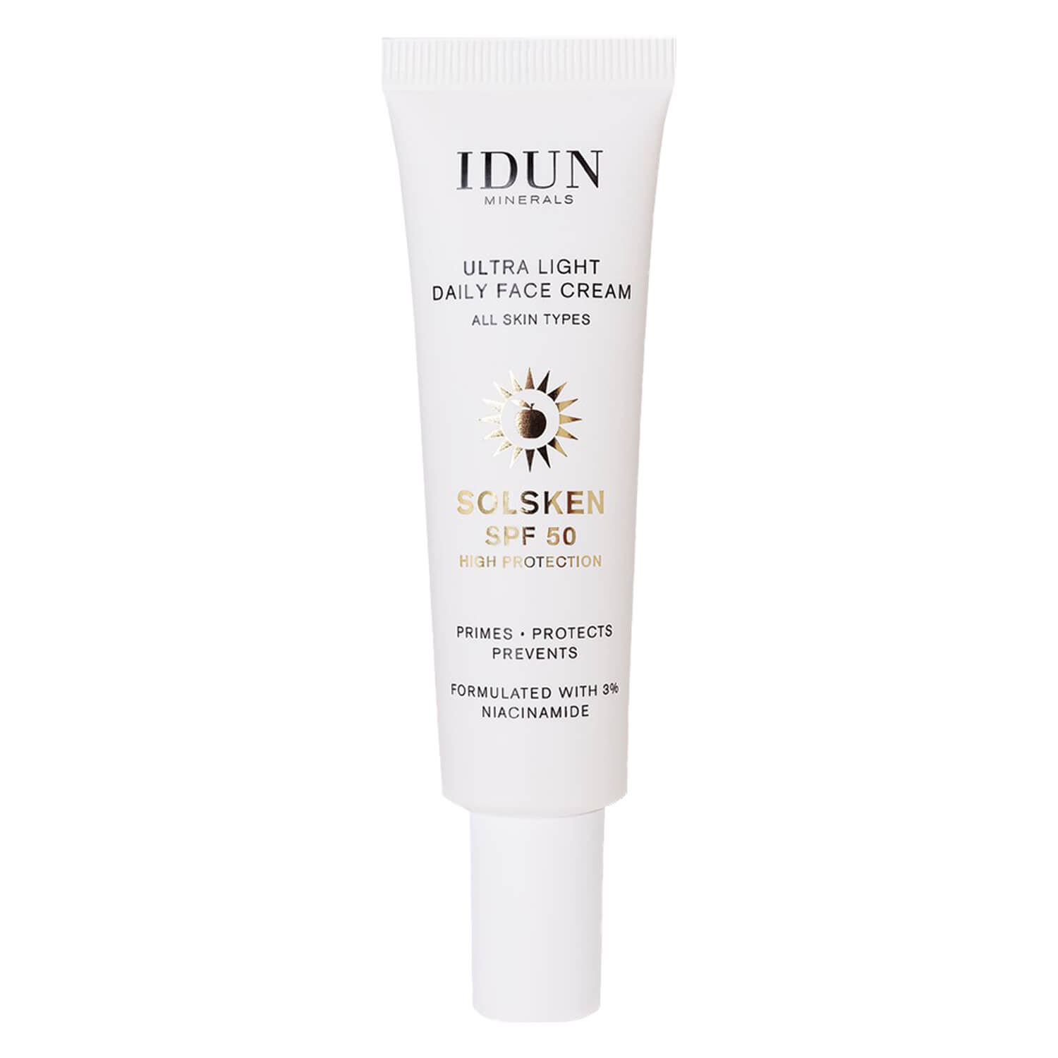 Idun Minerals Idun Skincare - Ultra Light Daily Face Cream Solsken Spf 50 30ml