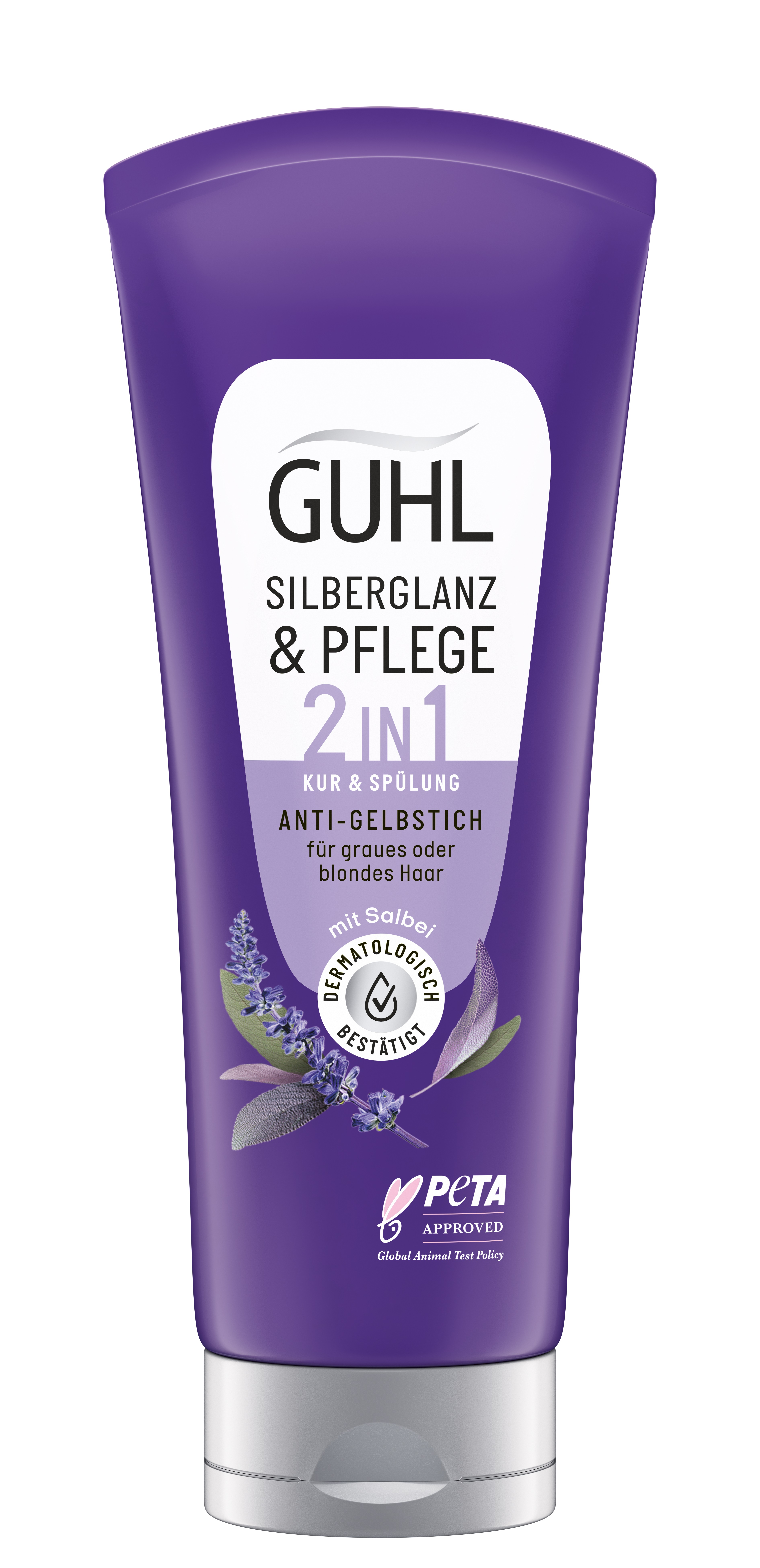 Guhl – Silberglanz & Pflege 2in1 Anti-Gelbstich Kur & Spülung 200ml