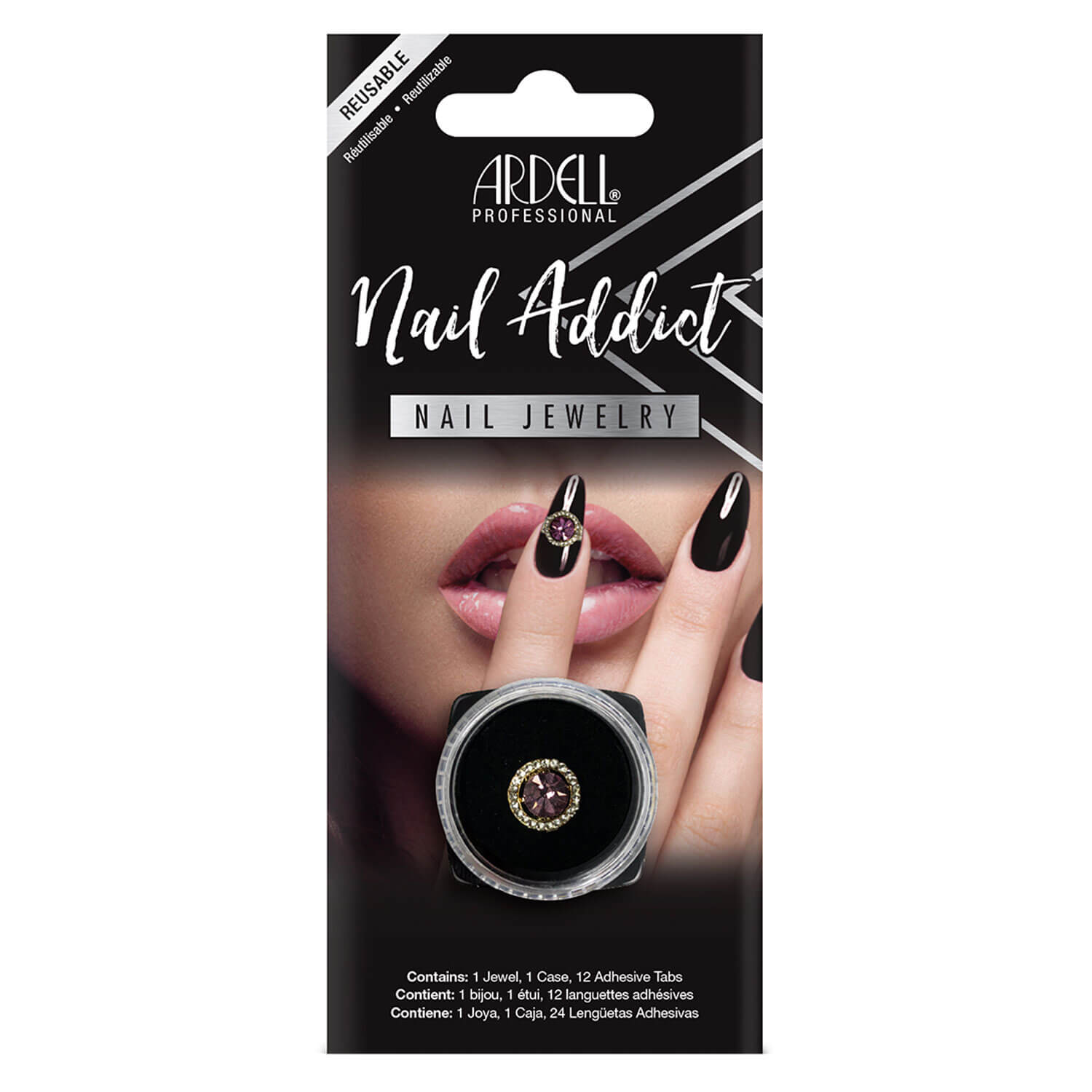 Ardell Nail Addict - Nail Jewerly Purple Halo 1x