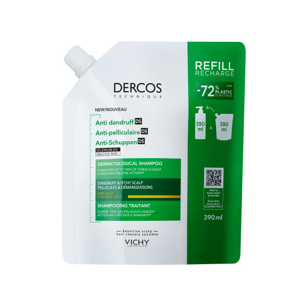 Vichy Dercos – Anti-Schuppen Shampoo Trocken Refill 390ml