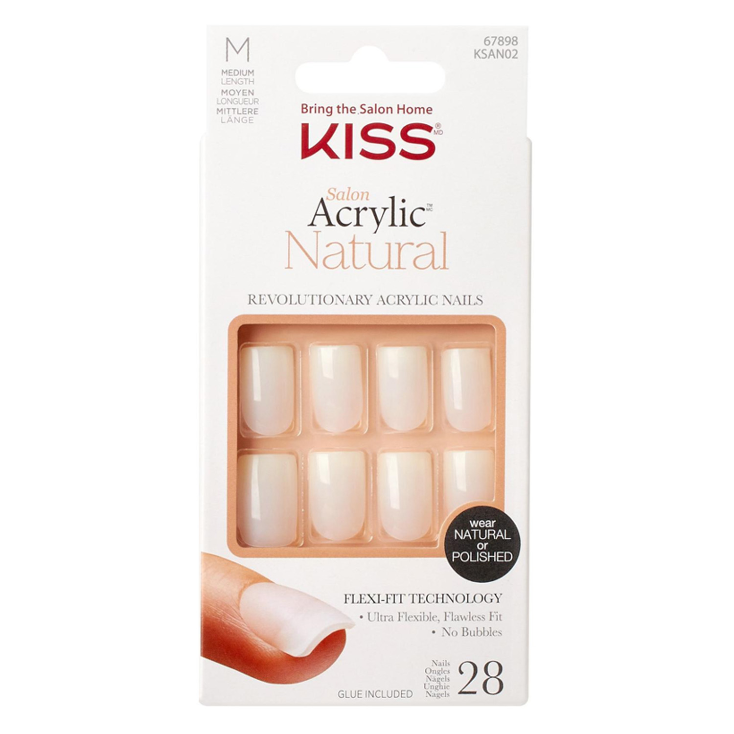 Kiss Nails – Natural Nails Euphoria 28x