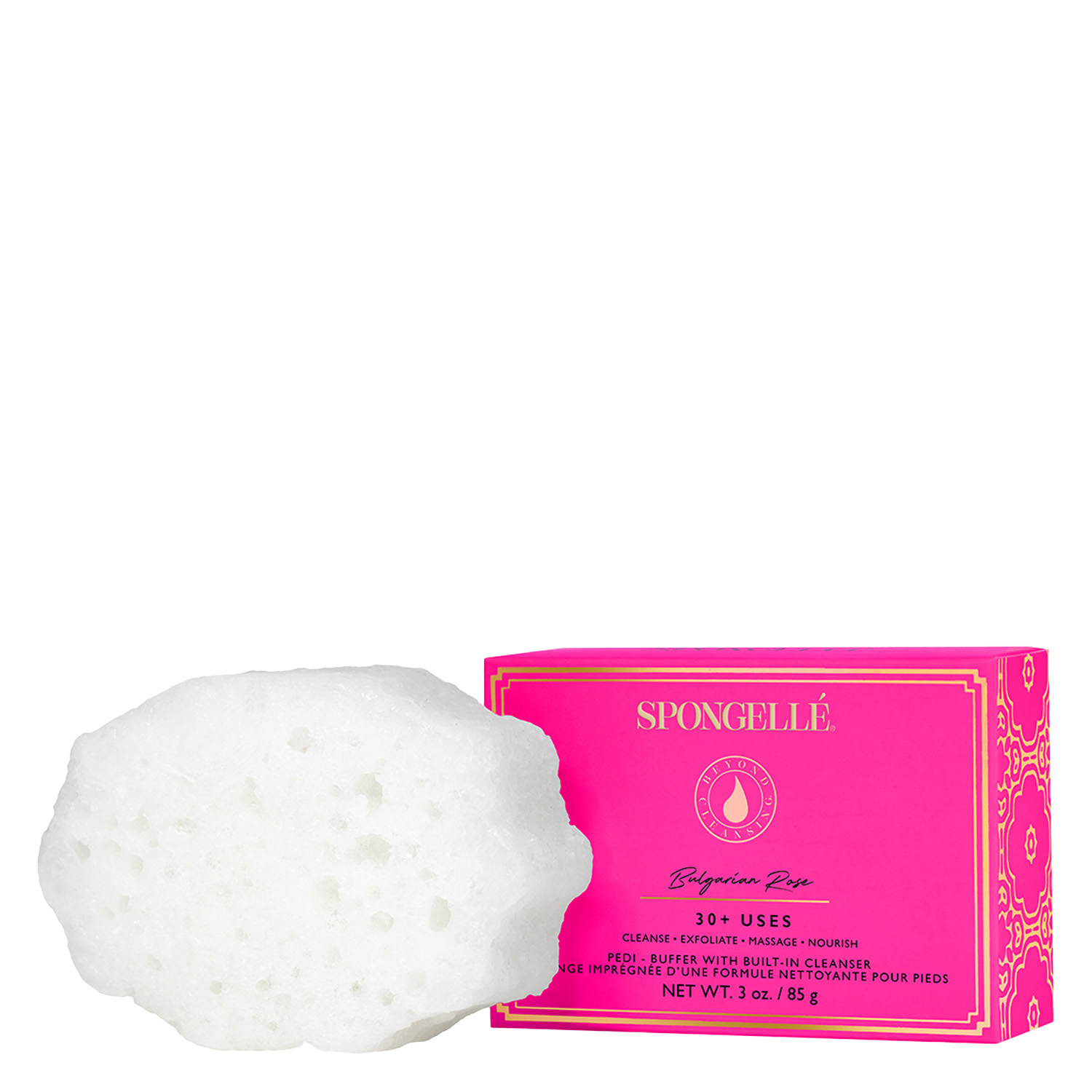 Spongellé Pedi-Buffer – Bulgarian Rose 85g