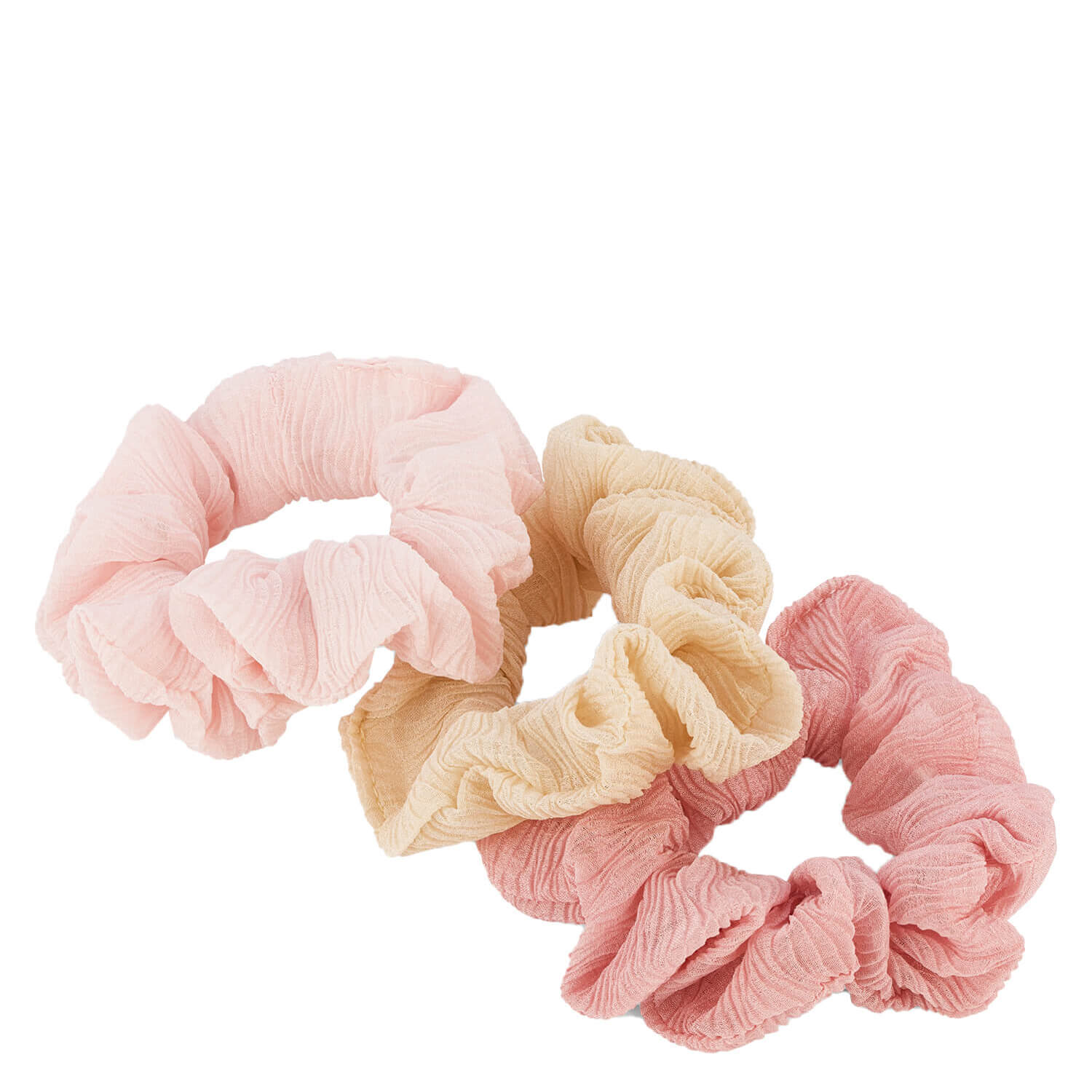 Trisa Body Mind And Soul Scrunchie Yoga Chiffon Rosa 3x