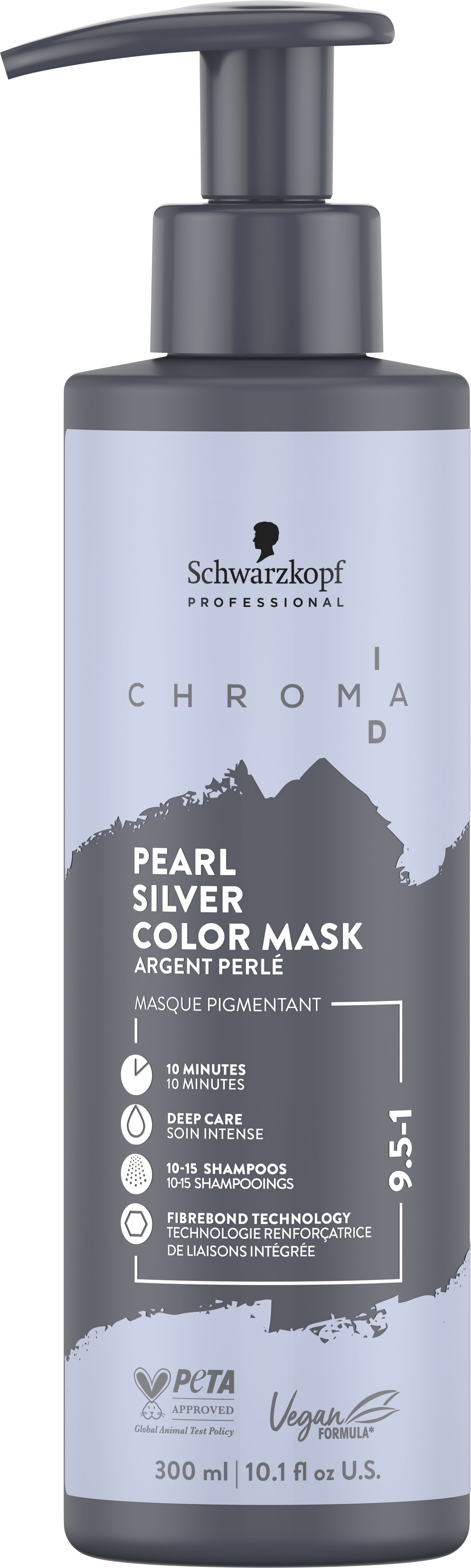 Schwarzkopf Chroma Id - Bonding Color Mask 9,5-1 Pearl Silver 300ml