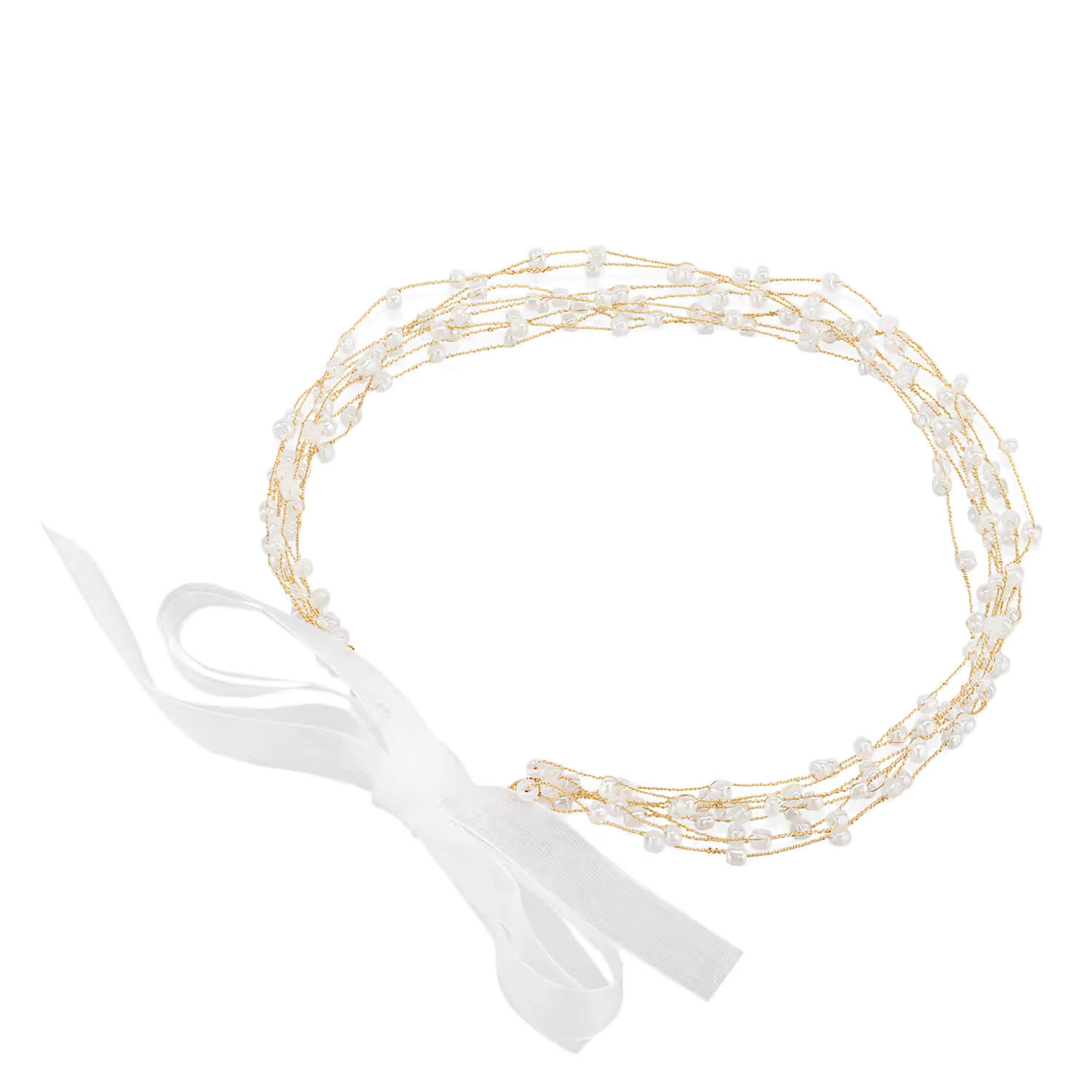 Trisa Celebride Drahtdekoration Perlen Gold 1x