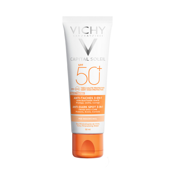 Vichy Ideal Soleil - Ideal Soleil Anti-Pigment Flecken Creme 3in1 Getönt Lsf50+ 50ml