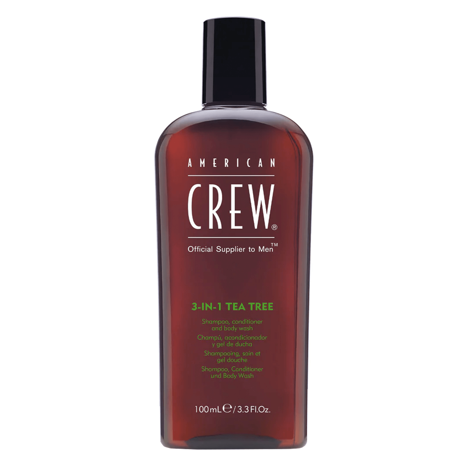Crew Hair & Body Care - American Crew 3-In-1 Tea Tree Shampoo, Conditioner & Body Wash 250ml