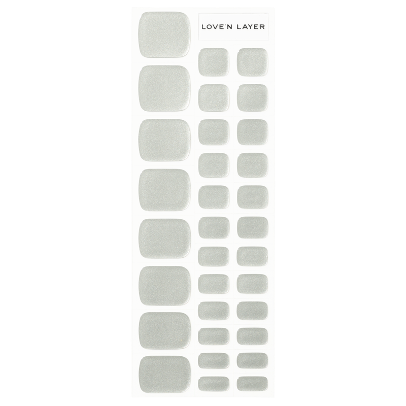 Lovenlayer - Metallic Toe Shiny Silver 1stk