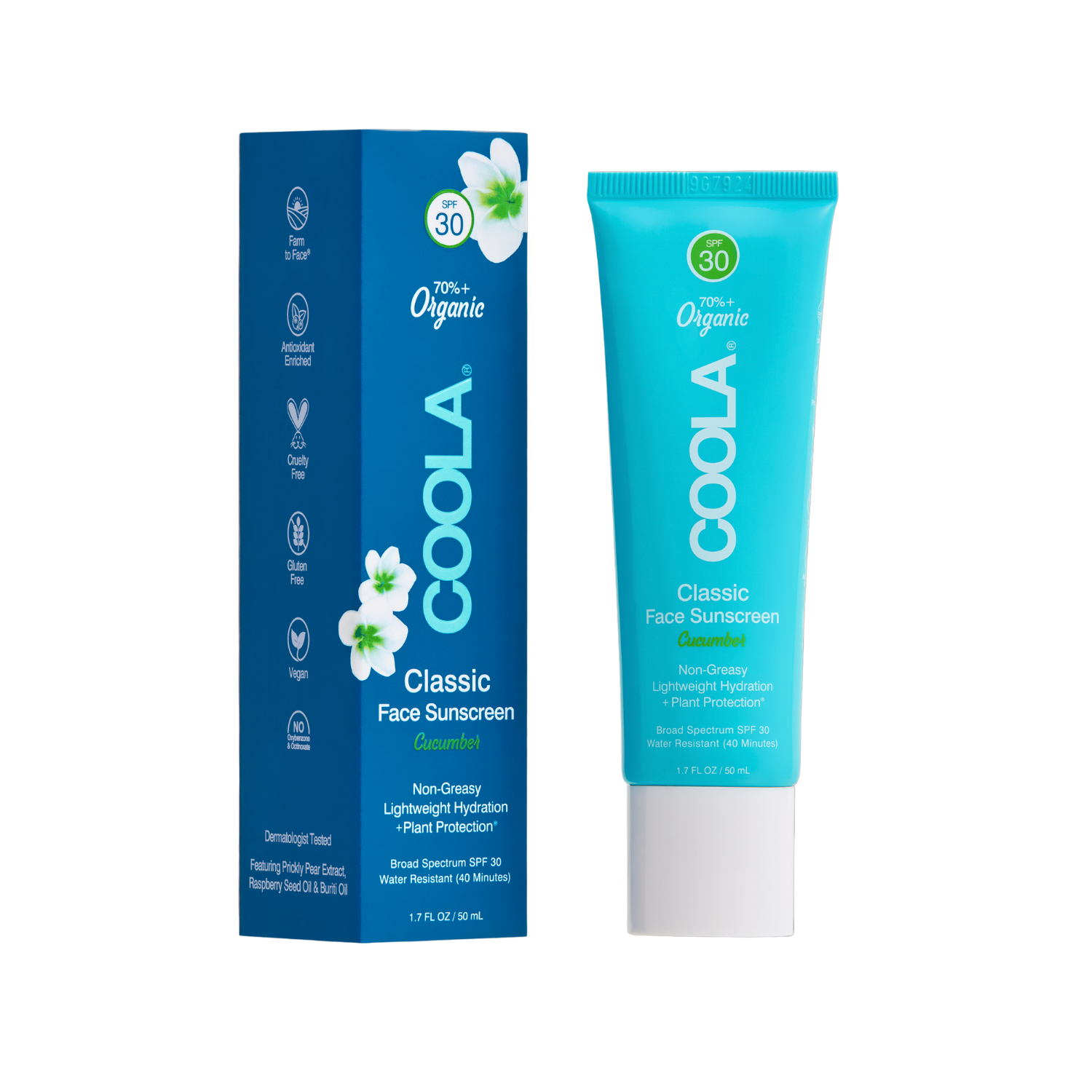 Coola - Classic Face Organic Sunscreen Lotion Spf30 Cucumber 50ml