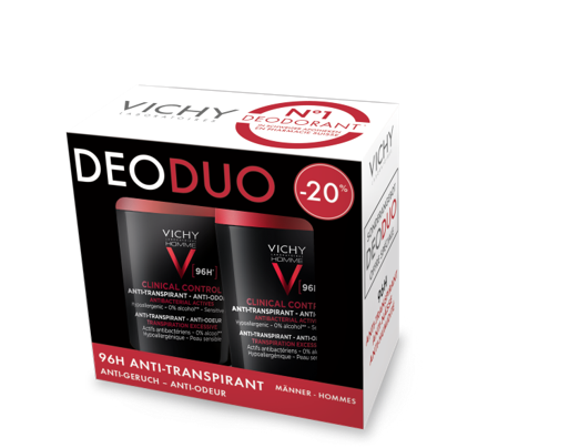 Vichy Deo – Deo C.C Roll On 96h Men Duo 2x50ml