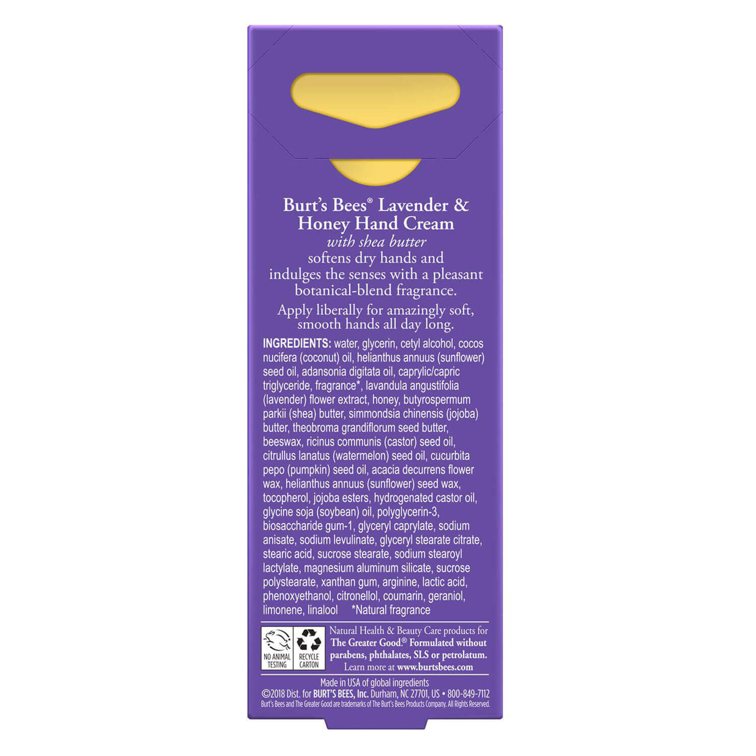 Burt's Bees Hand Cream Lavender & Honey PerfectHair.ch