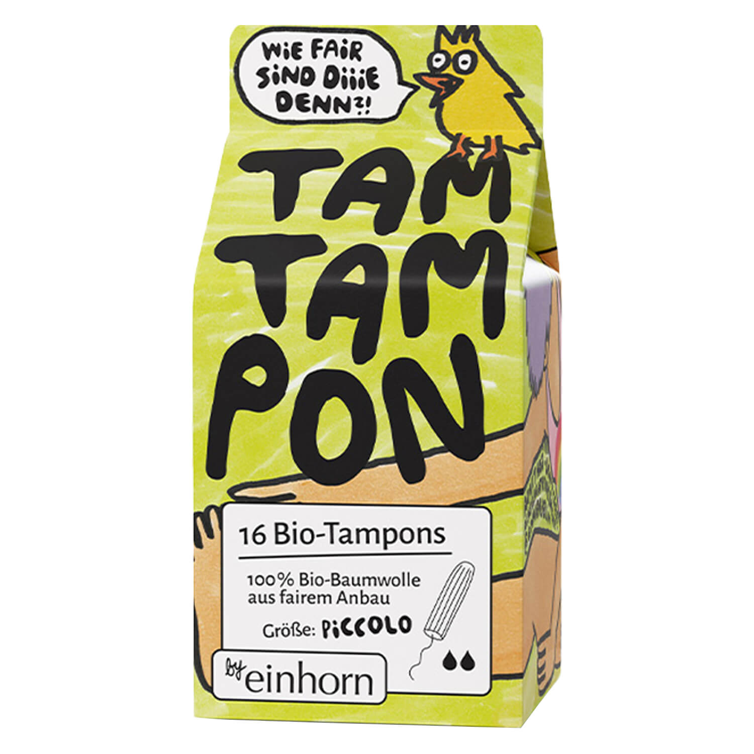 Einhorn – Bio-Tamtampon Piccolo 16x