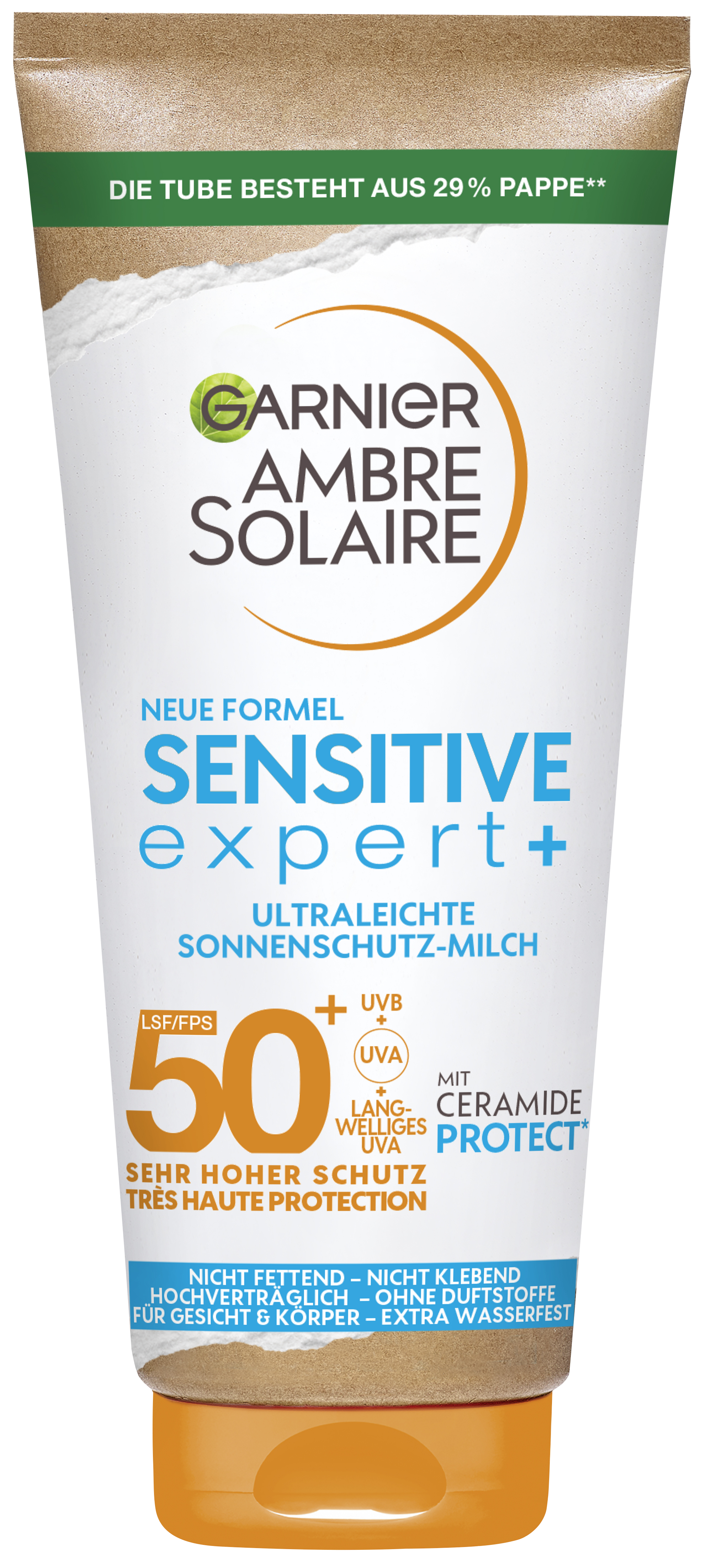 Garnier Ambre Solaire – Sensitive Expert+ Sonnenschutz-Milch Lsf 50+ 175ml
