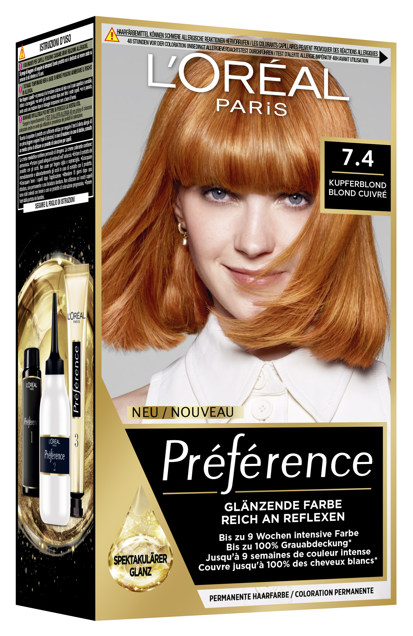 L’oréal Paris L’oreal Preference – Préférence 7.4 Kupferblond 1x