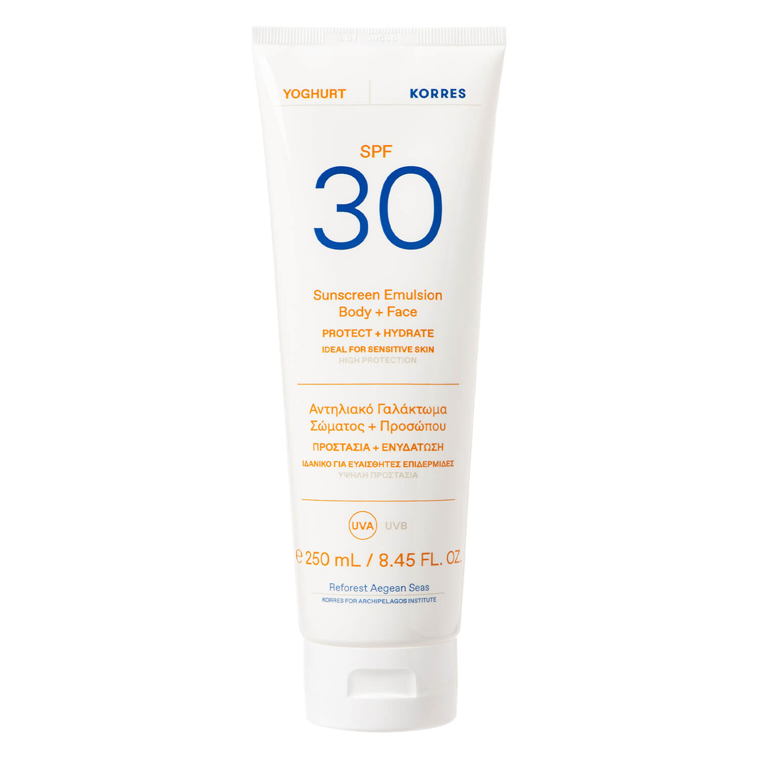 Korres Care - Yoghurt Sunscreen Emulsion Body + Face Spf30 250ml