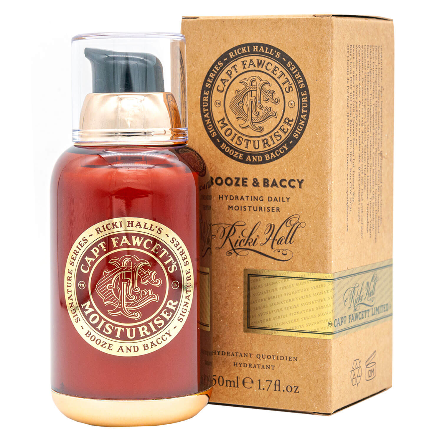 Capt. Fawcett Care – Ricki Hall’s Booze & Baccy Moisturiser 50ml