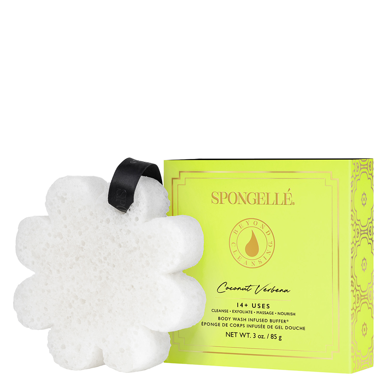 Spongellé Boxed Flower – Coconut Verbena 85g