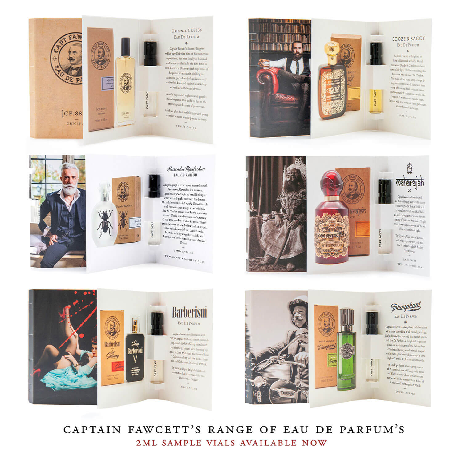 Capt. Fawcett Care - Eau De Parfum Miniatur Kollektion Set