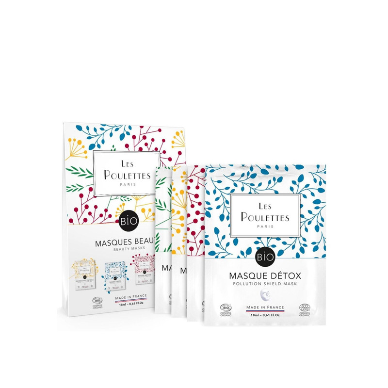 Les Poulettes – Beauty Masks (Set Of 4) 4stk