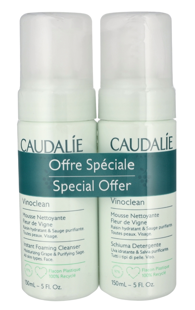 Caudalie – Vinoclean Instant Foaming Cleanser Duo 300ml