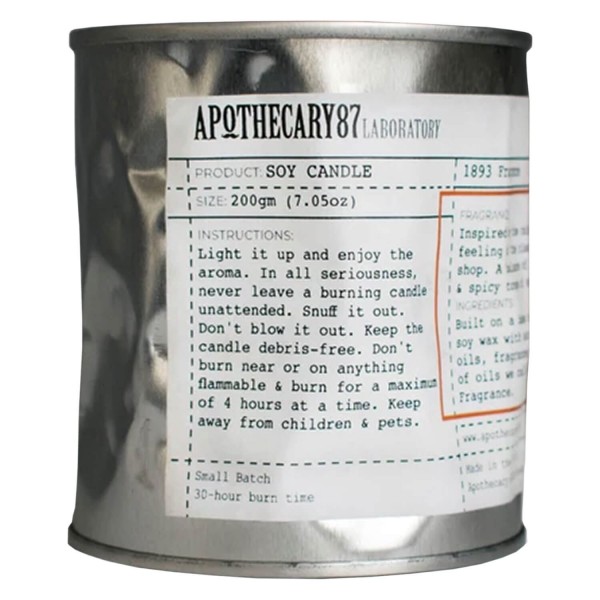 Image of Apothecary87 Grooming - Soy Candle 1893 Fragrance