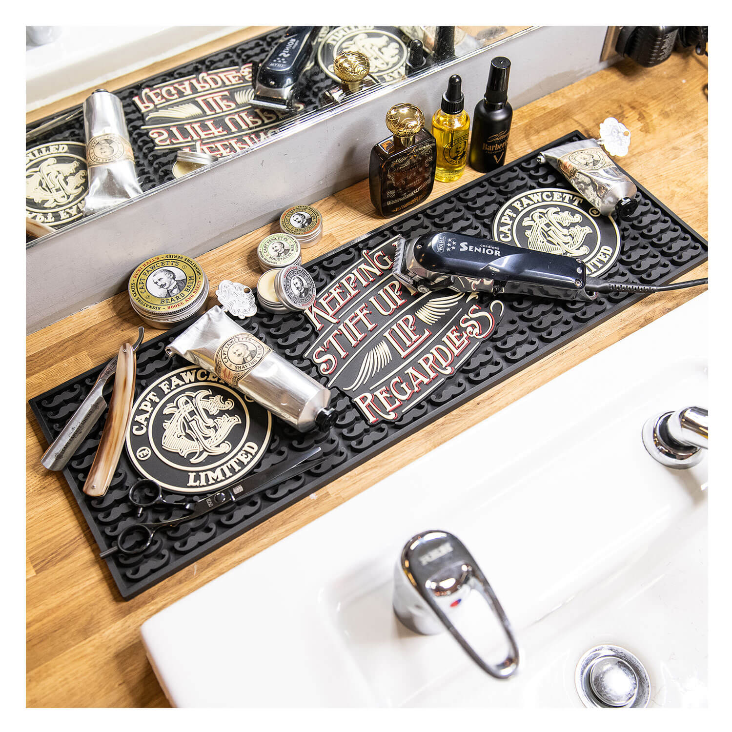 Capt. Fawcett Tools - Rubber Tool Mat For Barbers