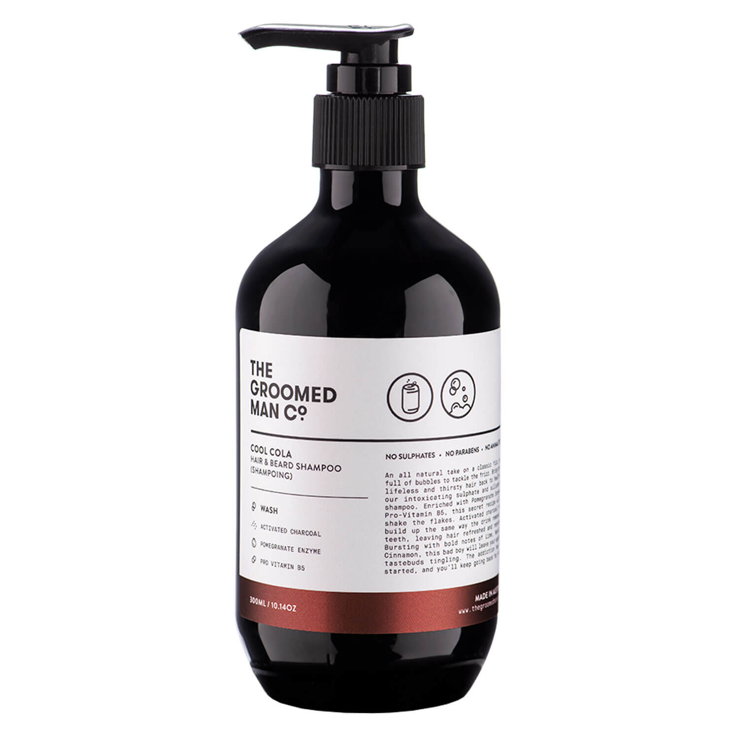 The Groomed Man Co. – Cool Cola Hair & Beard Shampoo 300ml