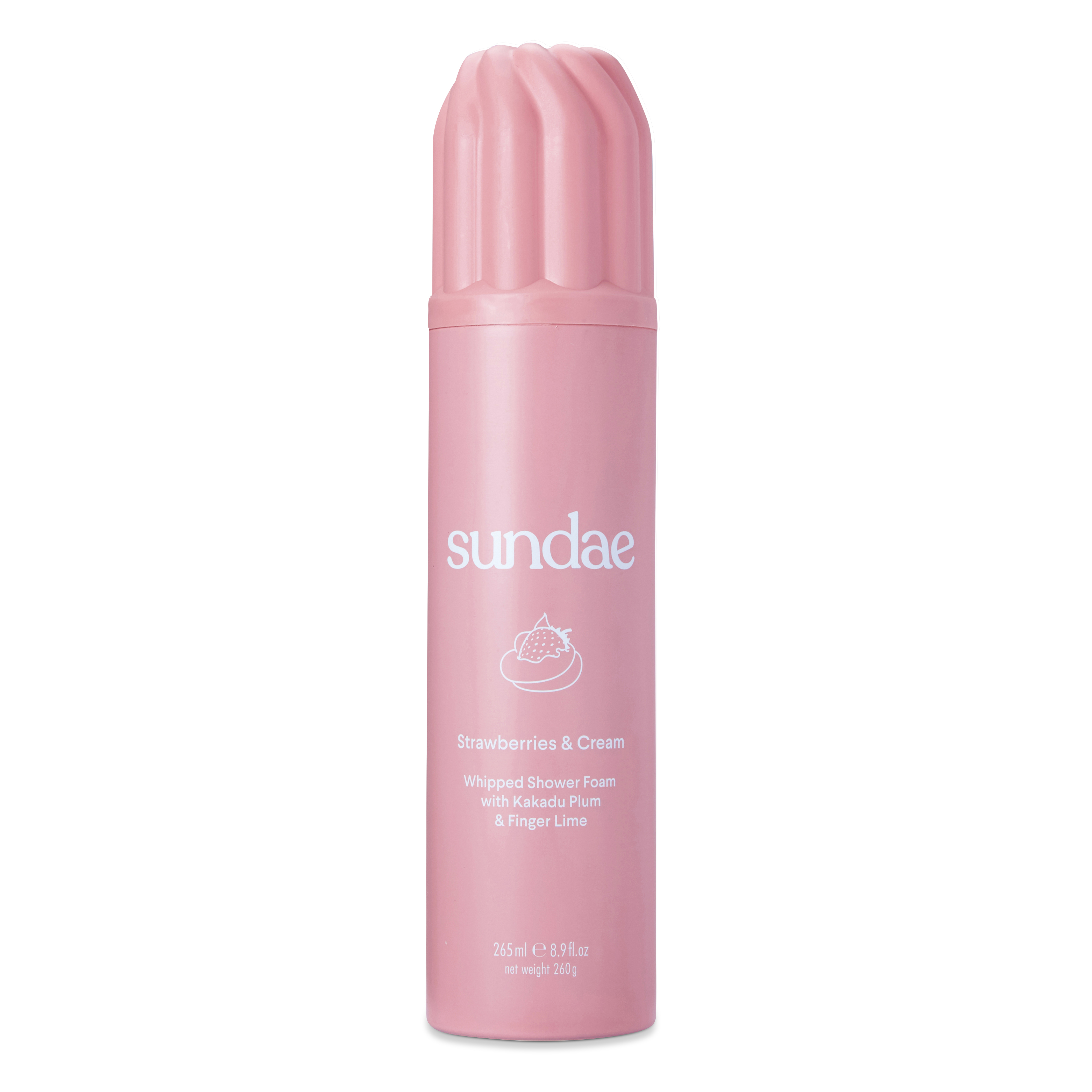 Sundae - Whipped Shower Foam Strawberries & Cream 265ml