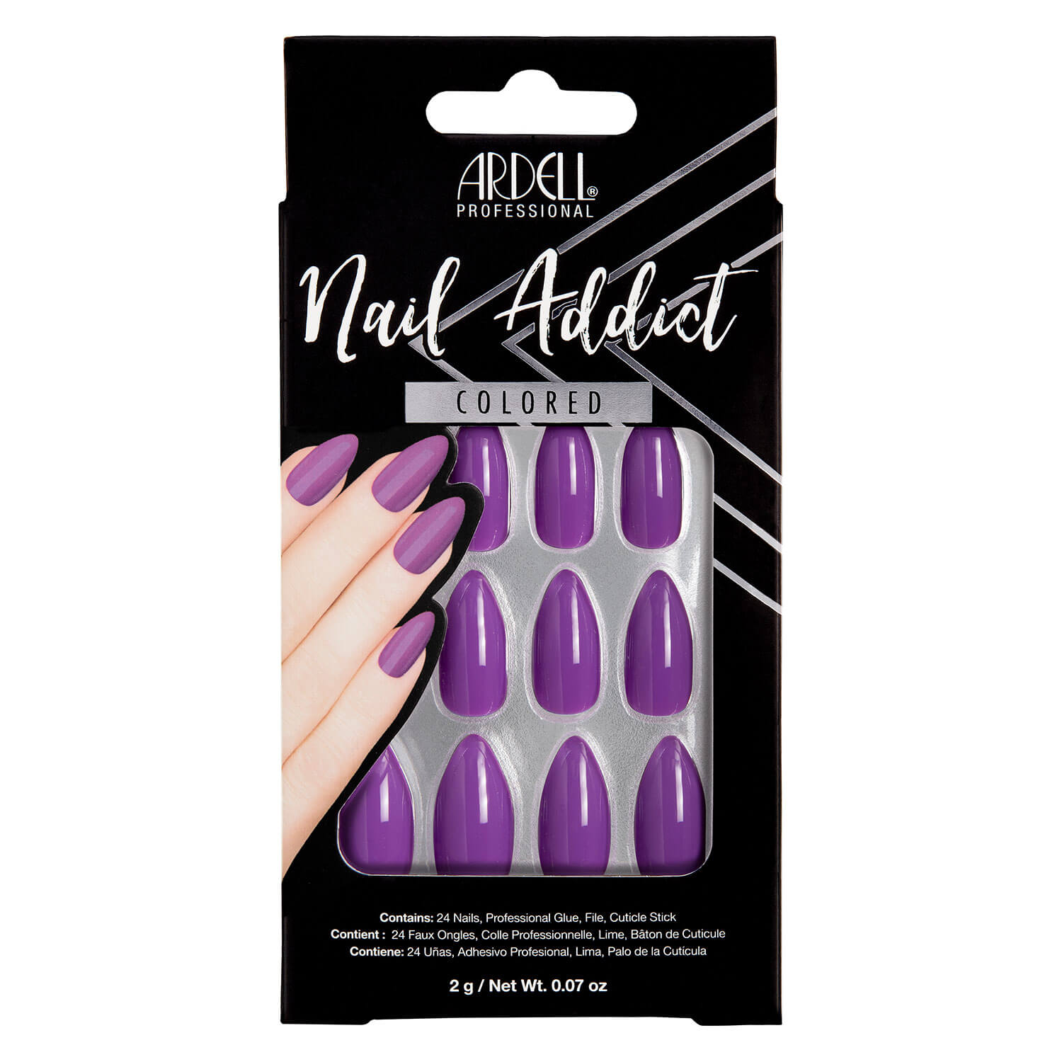 Ardell Nail Addict - Nail Addict Purple Passion 24x