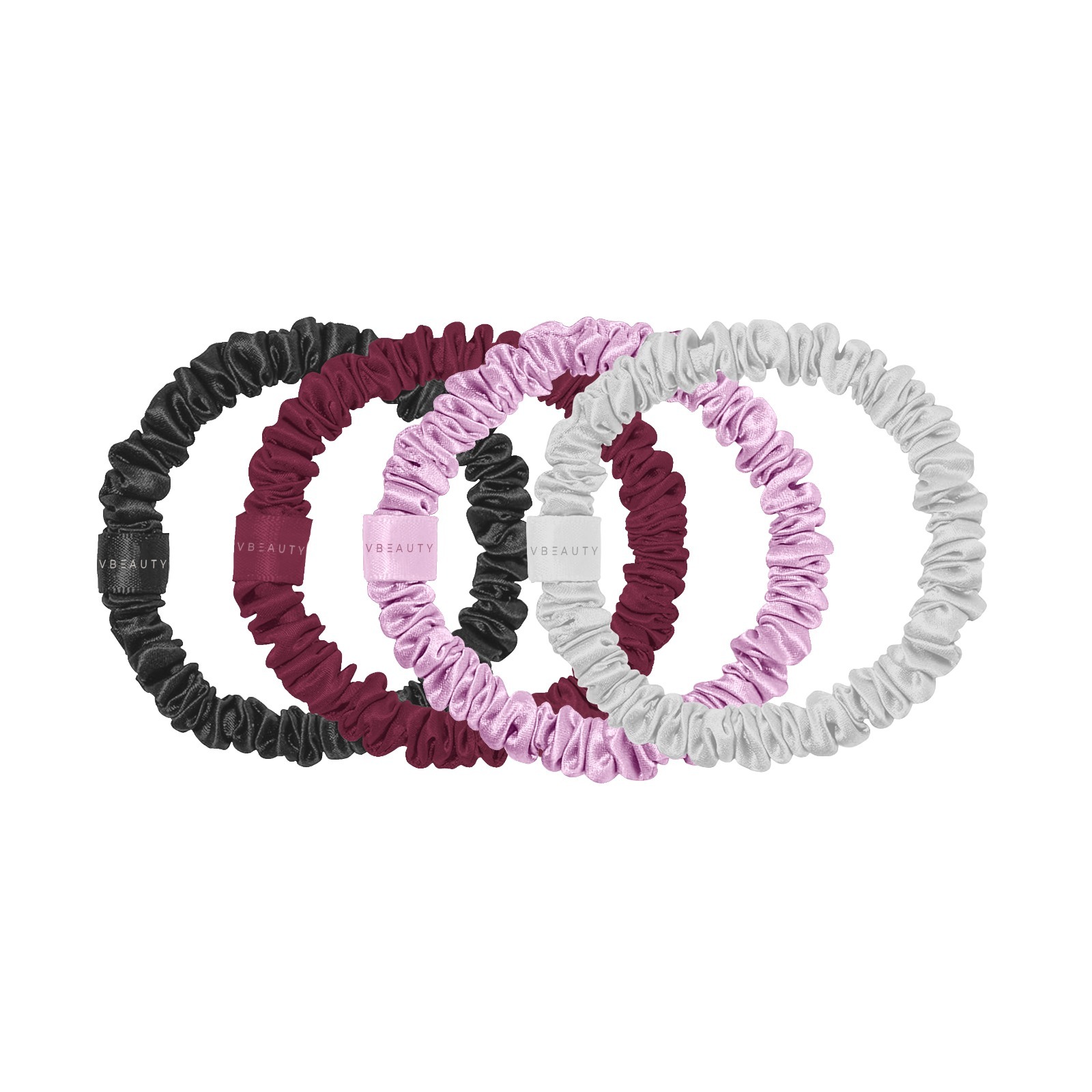 Vbeauty Tools - Seiden Scrunchie Skinny-Set Tones 4x