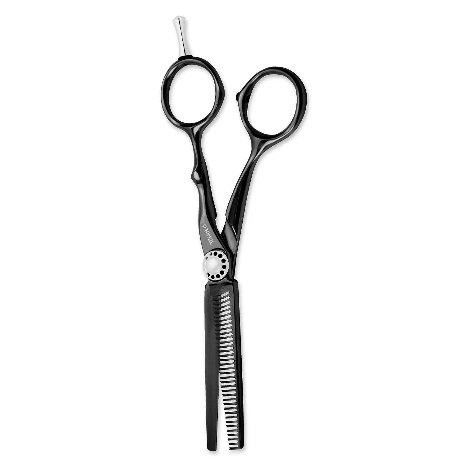 Tondeo Scissors - Mythos Black Offset Wave Scissors 5.75