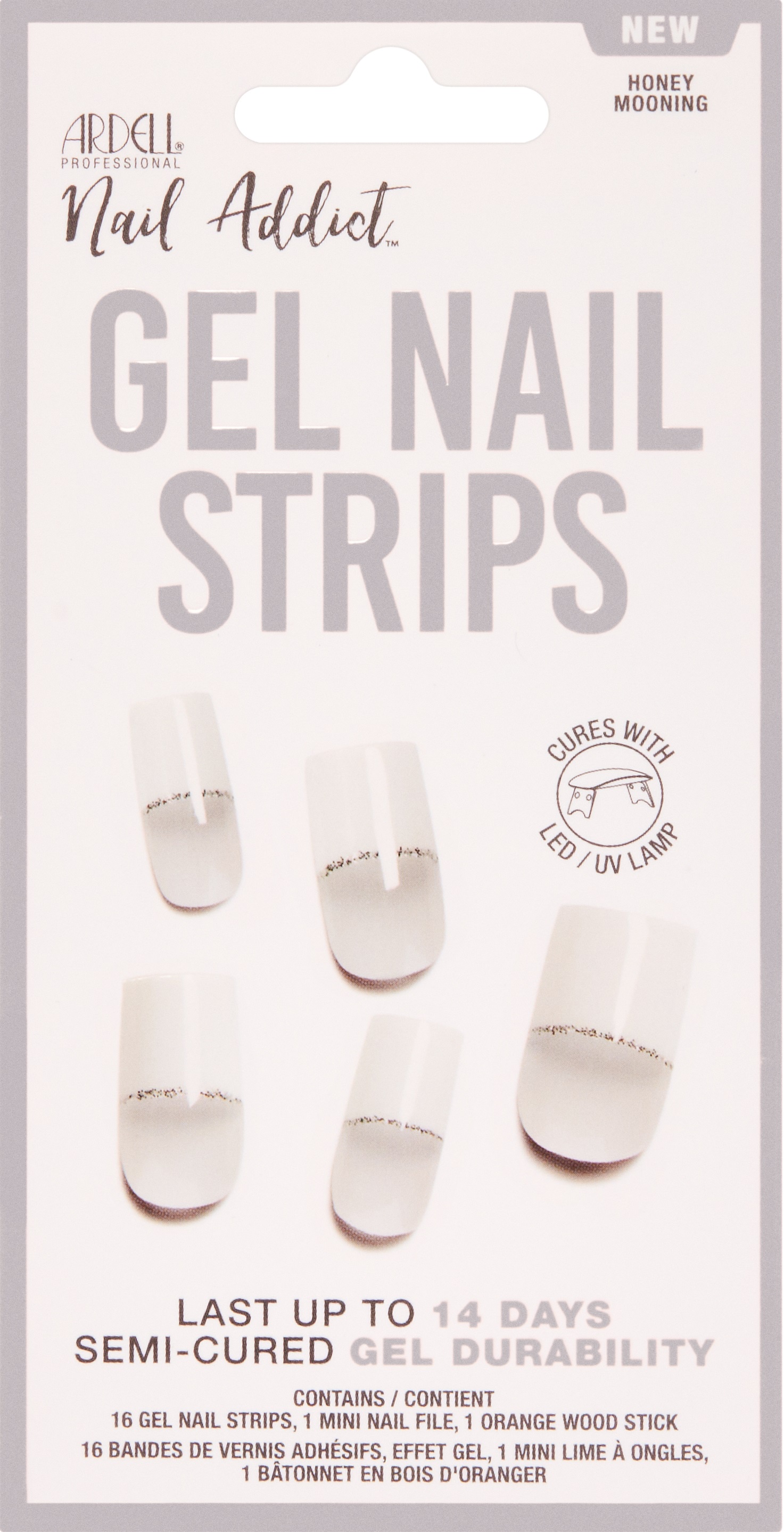 Ardell Nail Addict - Gel Strips Honey Mooning 1x