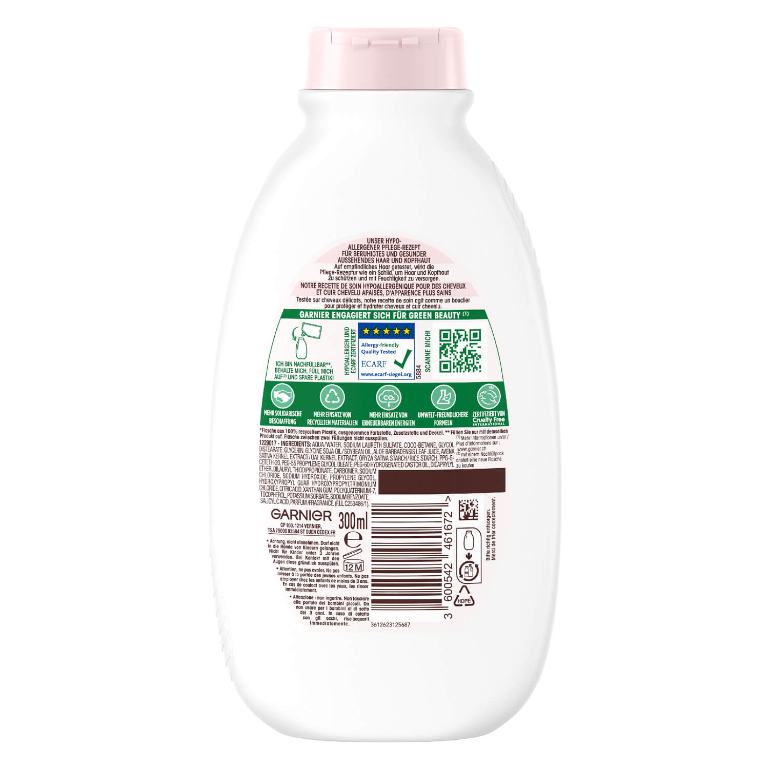 GARNIER Ultra Doux Haircare Gentle Rice Cream & Oat Milk Shampoo