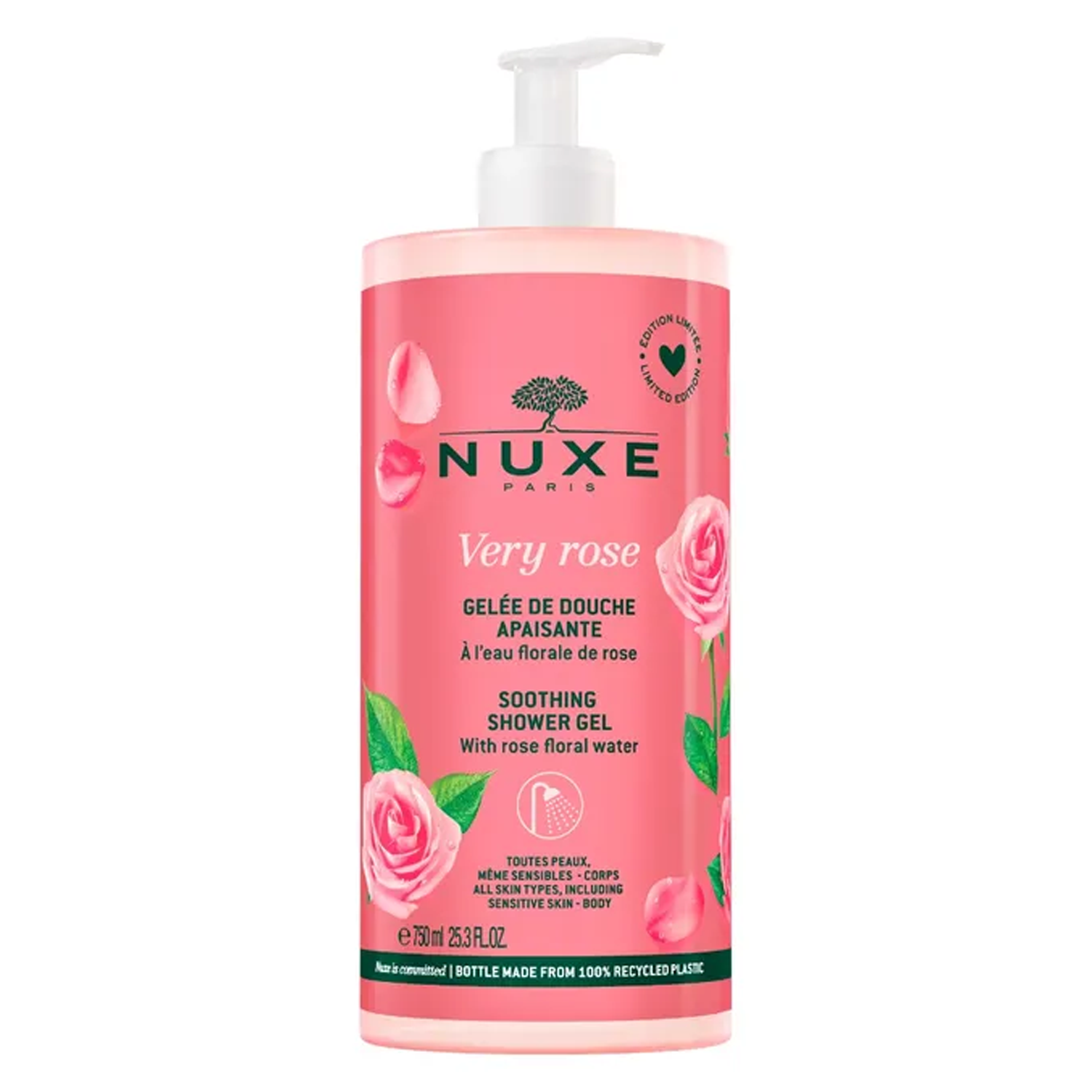 Nuxe Very Rose – Gelée De Douche Apaisante 750ml