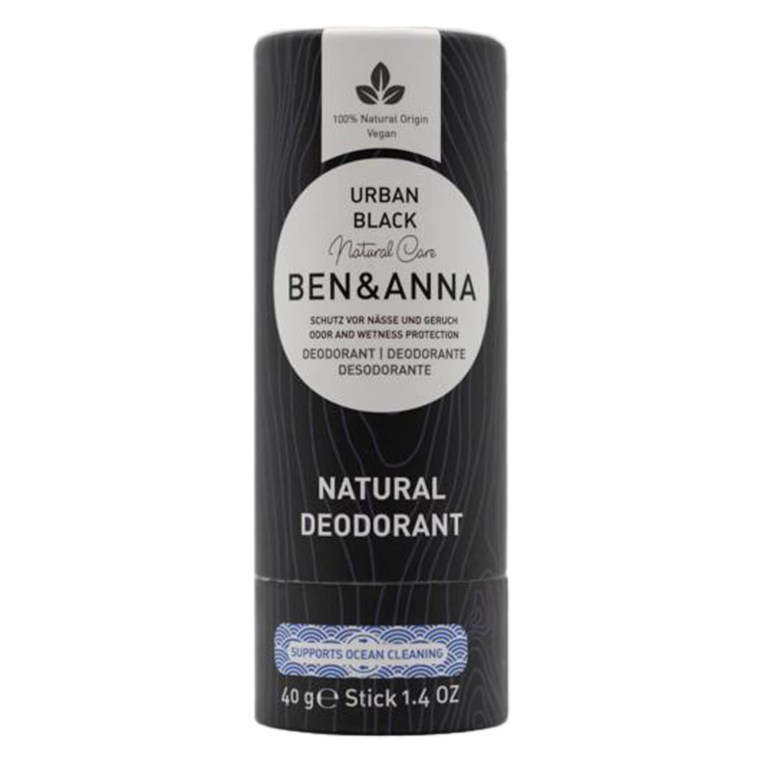 Ben&Anna – Urban Black Deo Stick Papertube 40g