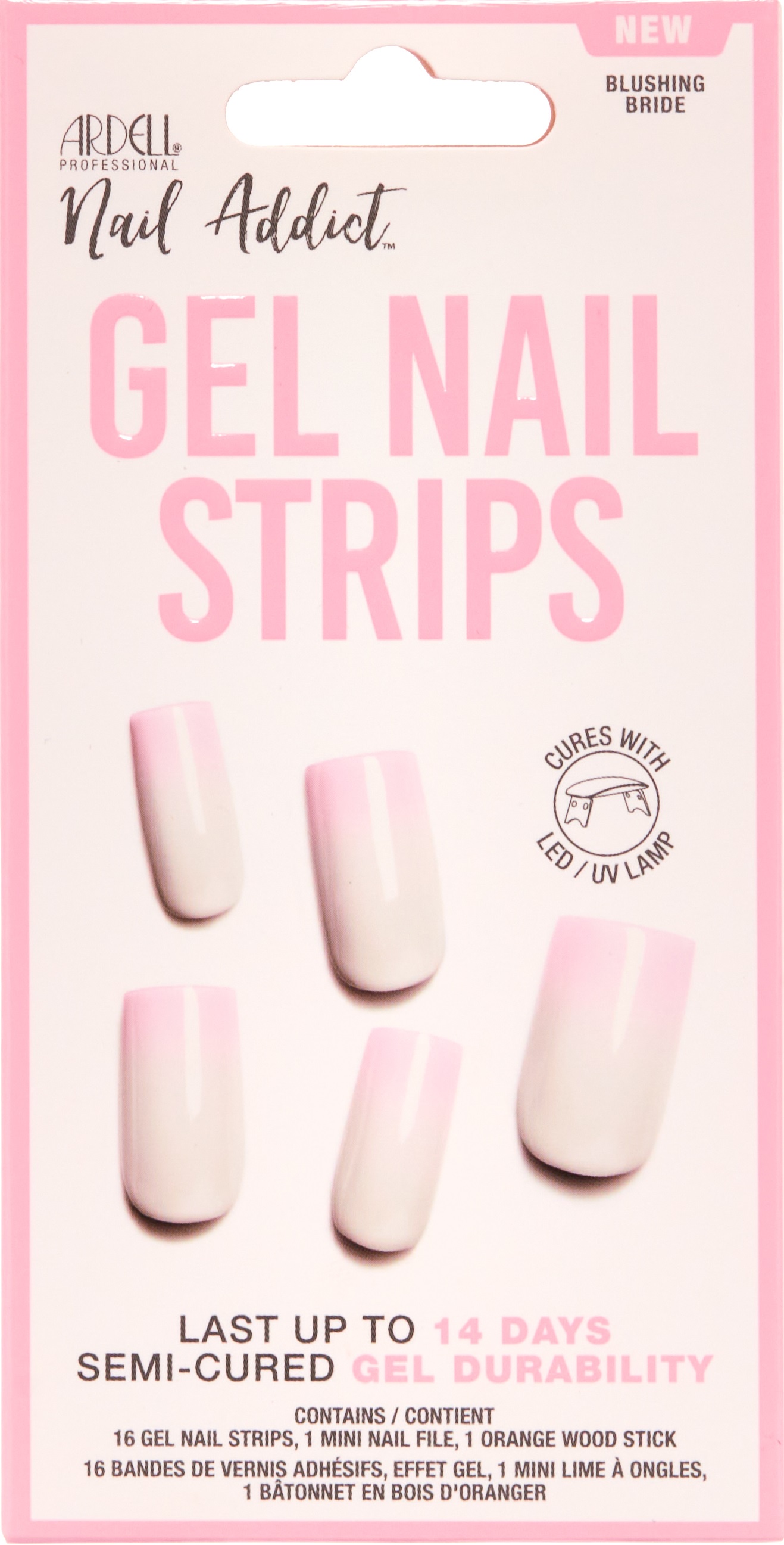 Ardell Nail Addict - Gel Strips Blushing Bride 1x