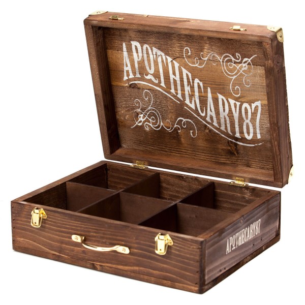 Image of Apothecary87 Grooming - Wooden Briefcase Display
