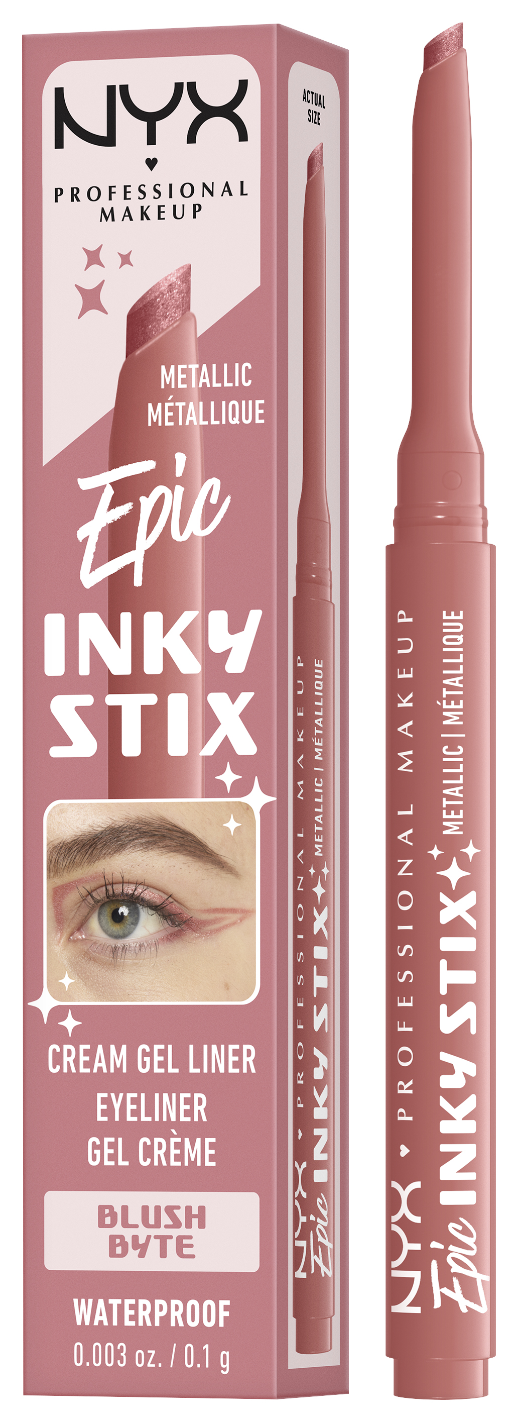 Nyx Professional Makeup Nyx Liner - Epic Inky Stix Cream Gel Eyeliner Waterproof Blush 0,1g