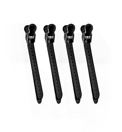 NOIR - Metal Hair Clips Black