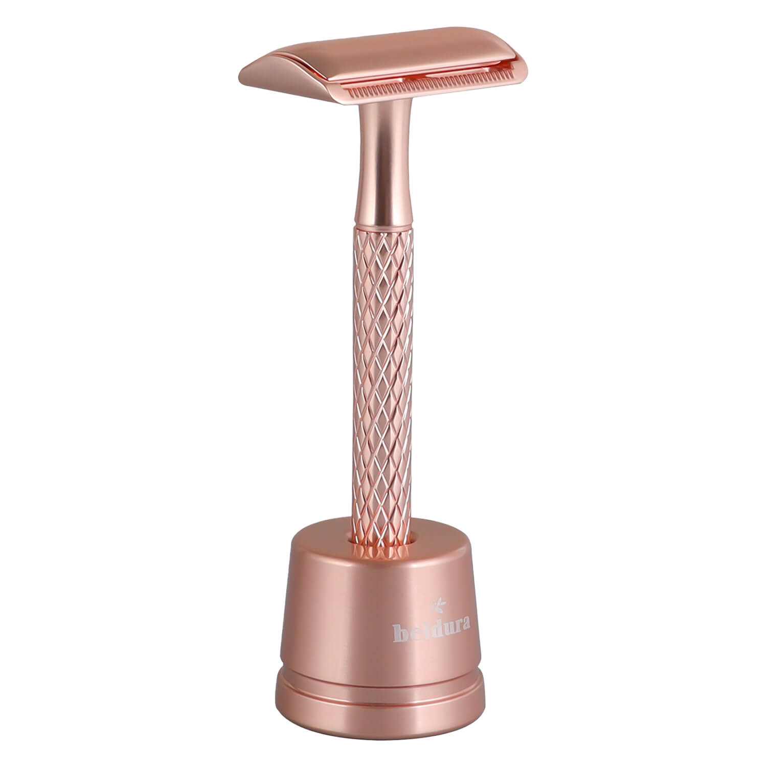 Beldura – Rasierhobel Mit Ständer Rosé